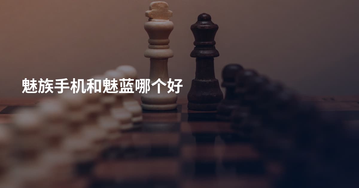 魅族手机和魅蓝哪个好