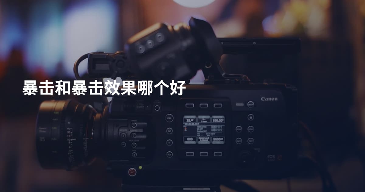暴击和暴击效果哪个好