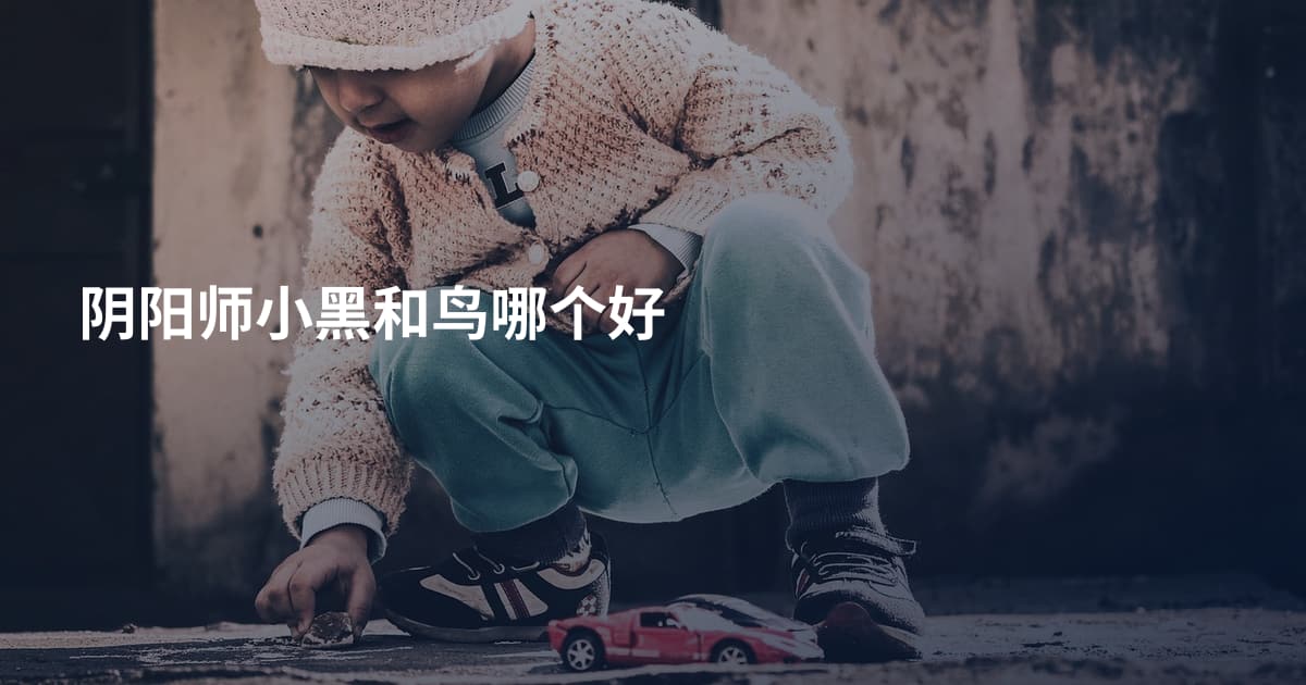 阴阳师小黑和鸟哪个好
