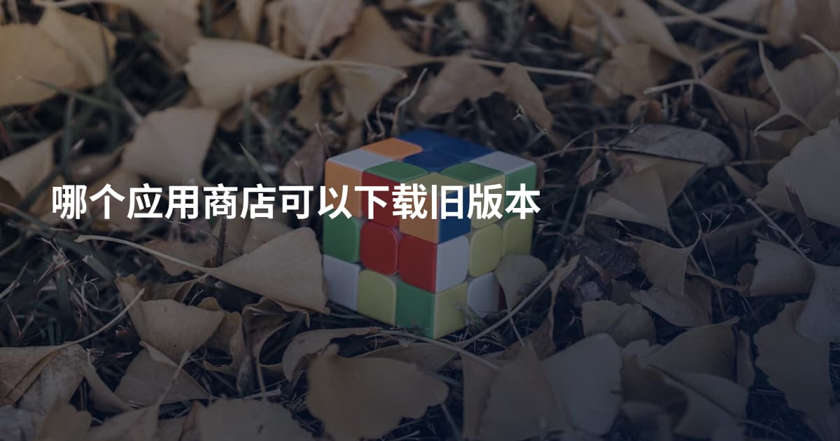 哪个应用商店可以下载旧版本
