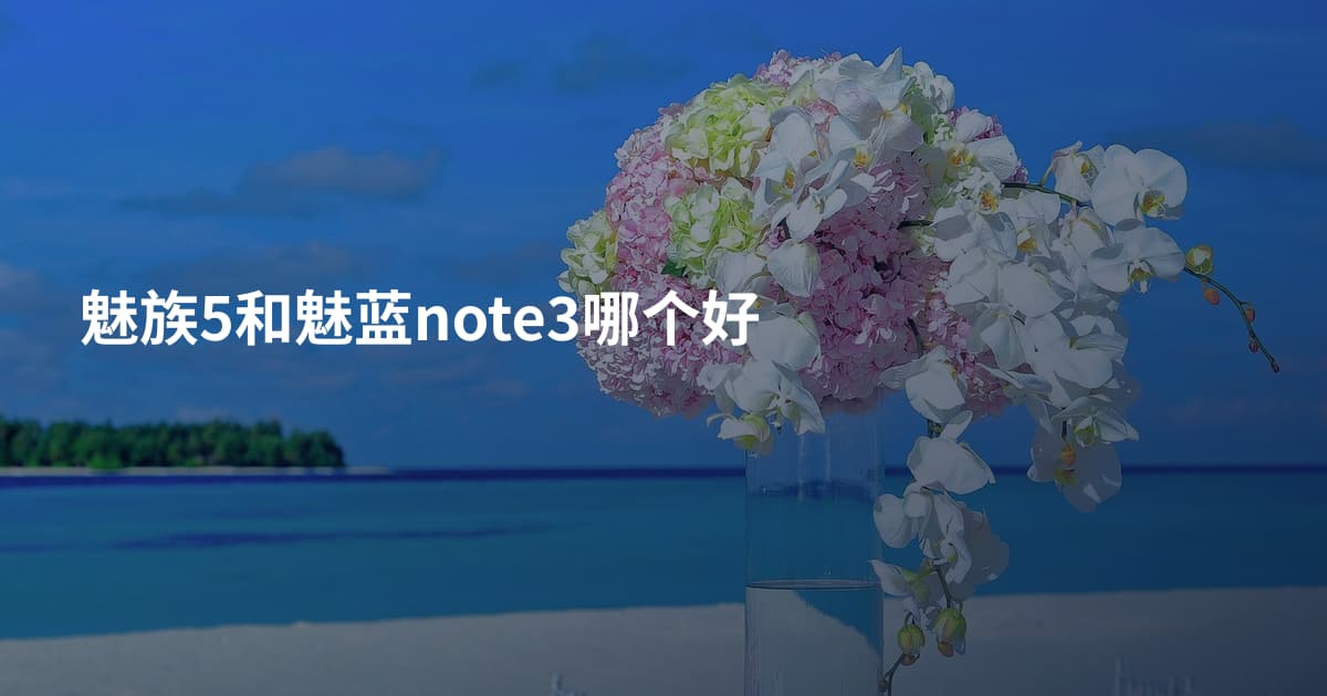 魅族5和魅蓝note3哪个好