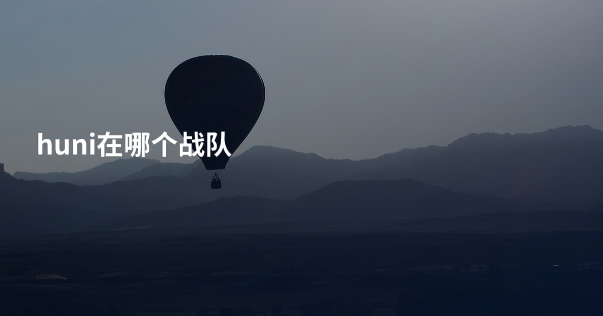 huni在哪个战队