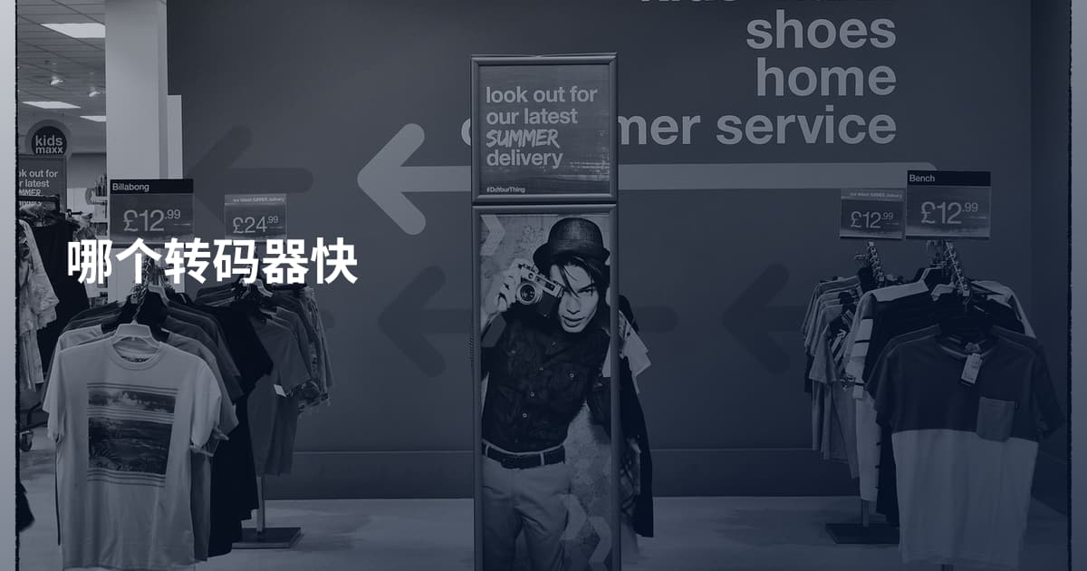 哪个转码器快