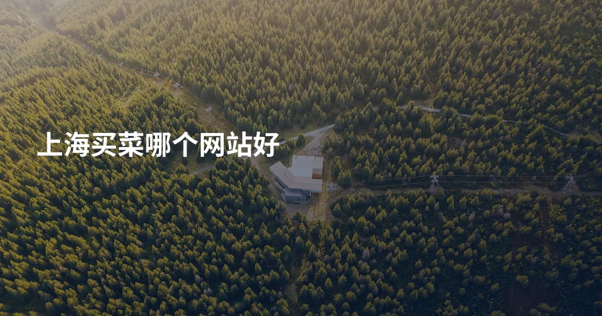 上海买菜哪个网站好