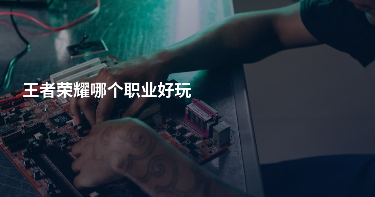 王者荣耀哪个职业好玩