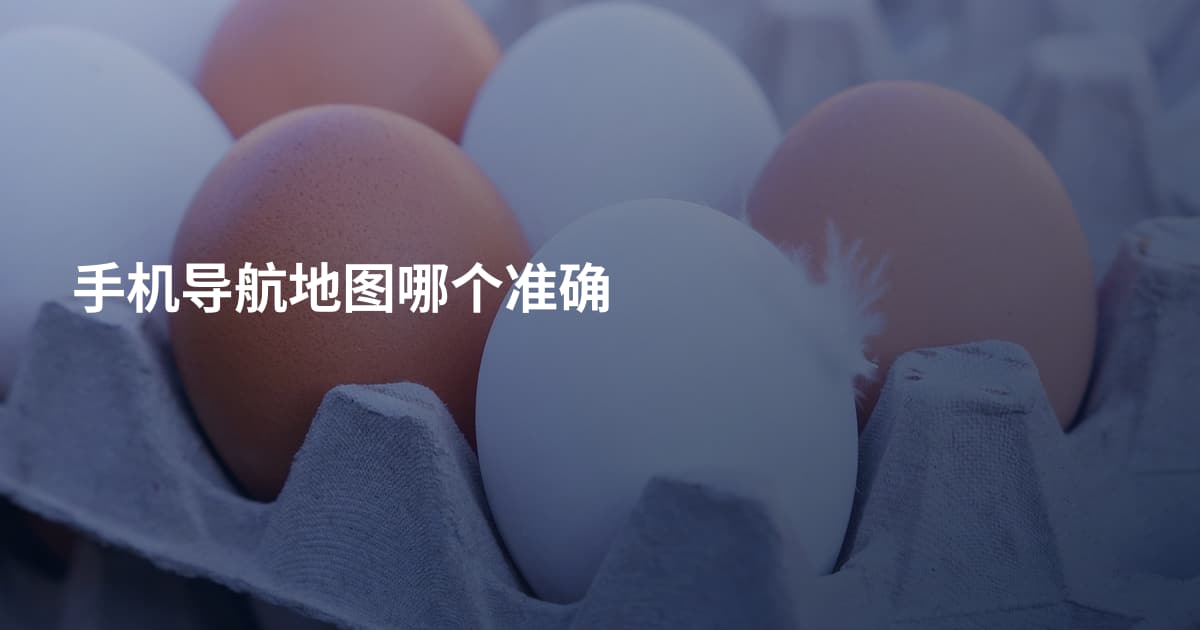 手机导航地图哪个准确