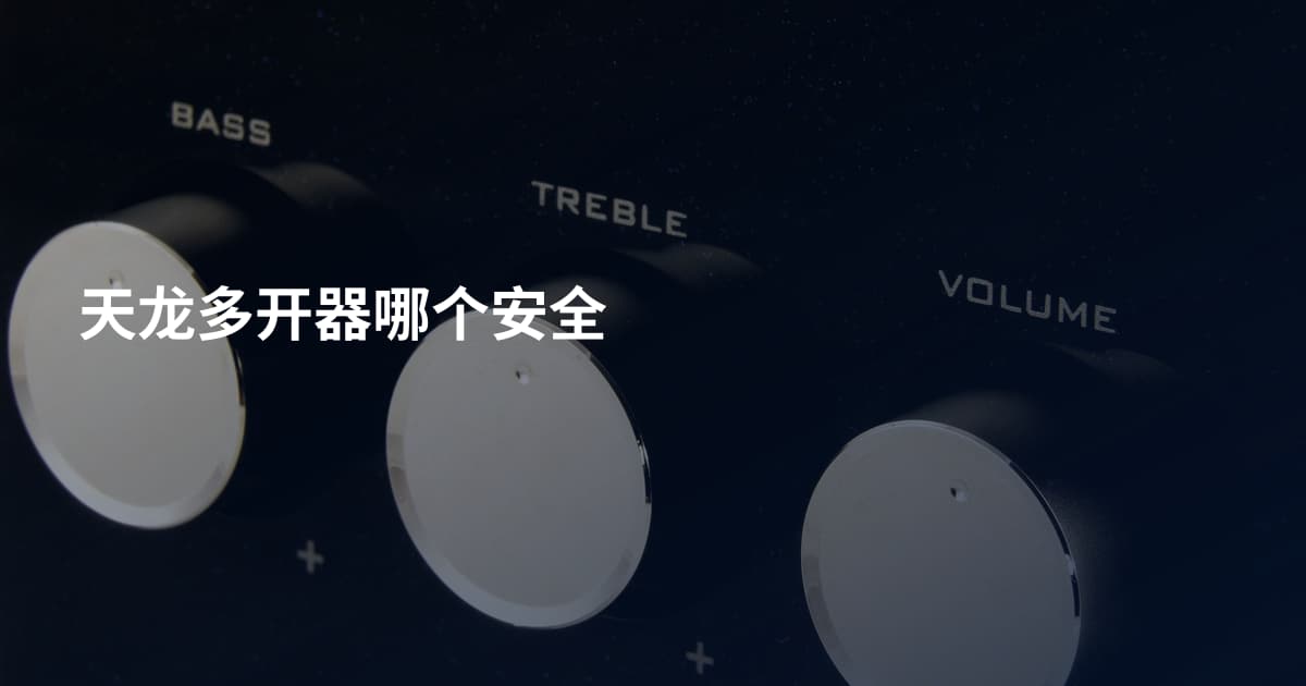 天龙多开器哪个安全