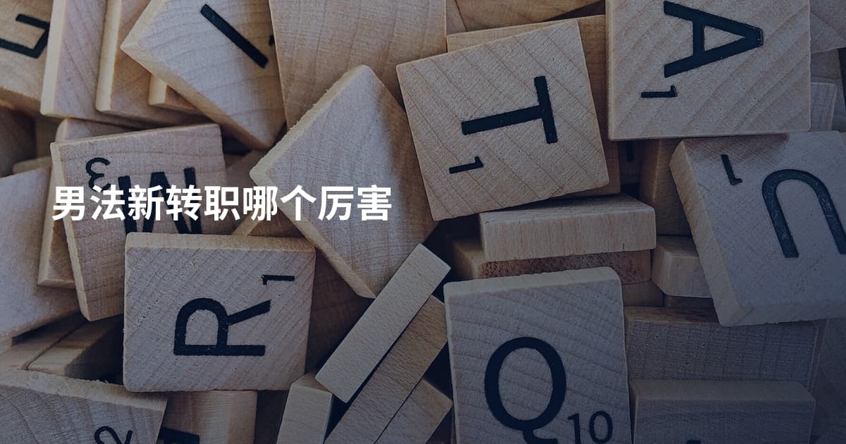 男法新转职哪个厉害