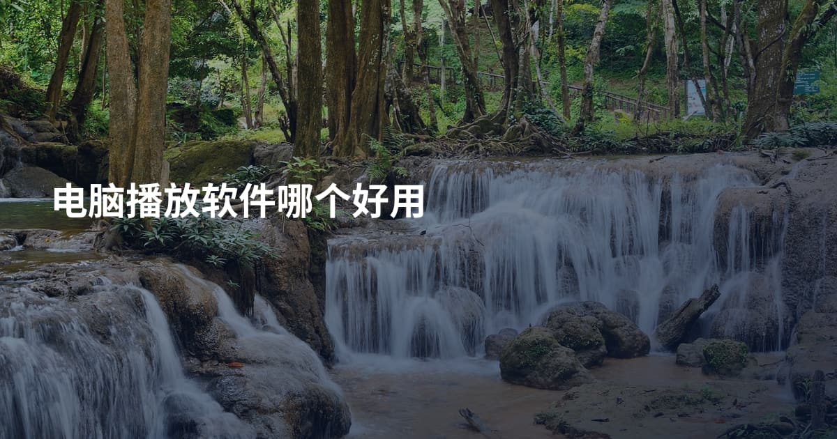 电脑播放软件哪个好用