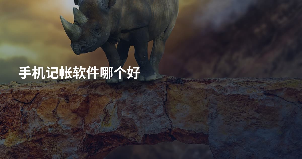 手机记帐软件哪个好