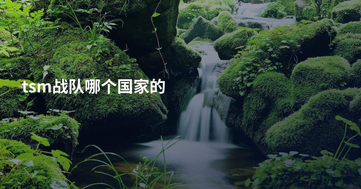 tsm战队哪个国家的
