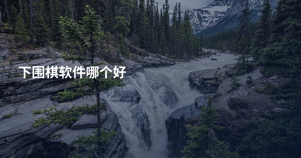 下围棋软件哪个好