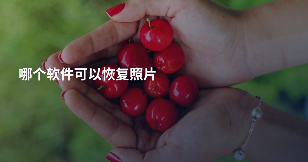 哪个软件可以恢复照片