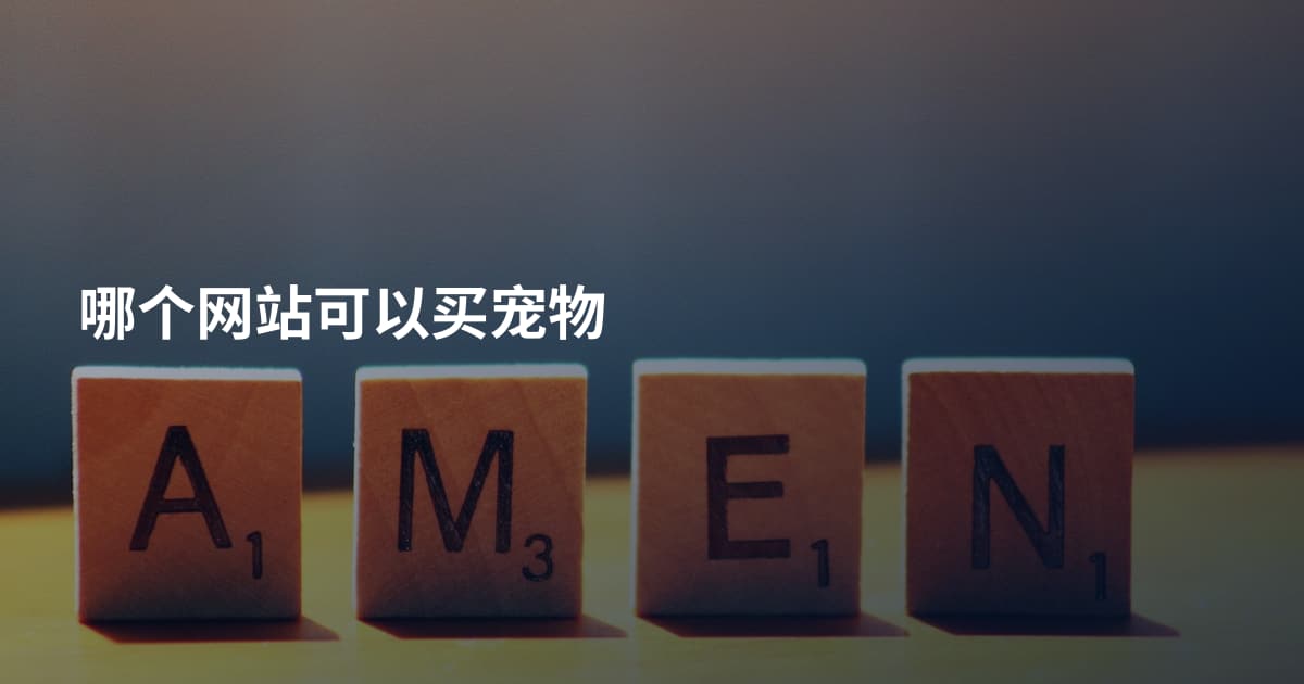 哪个网站可以买宠物