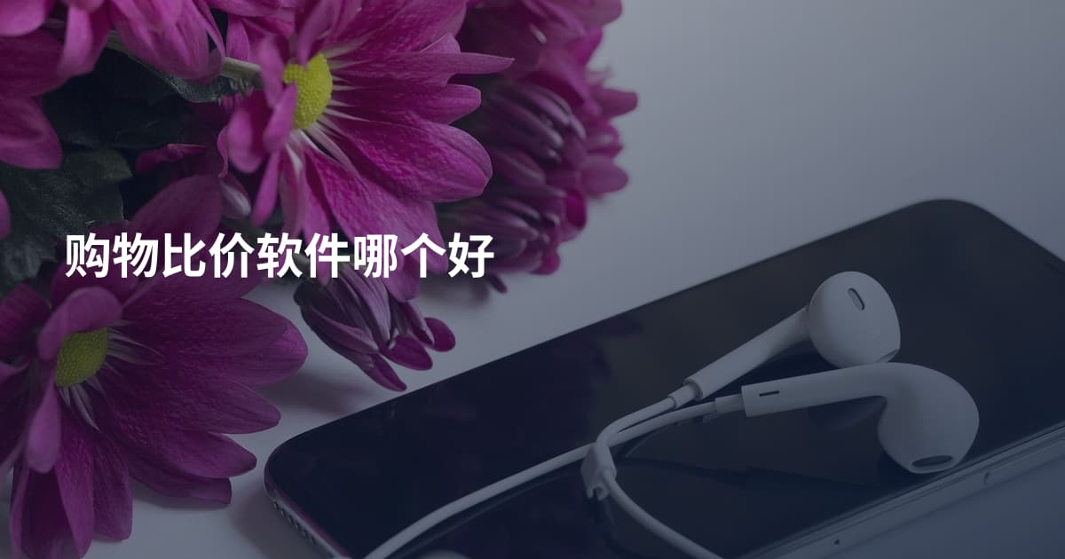 购物比价软件哪个好