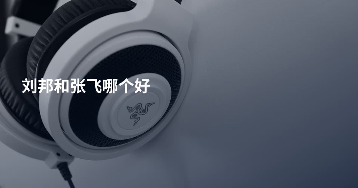 刘邦和张飞哪个好