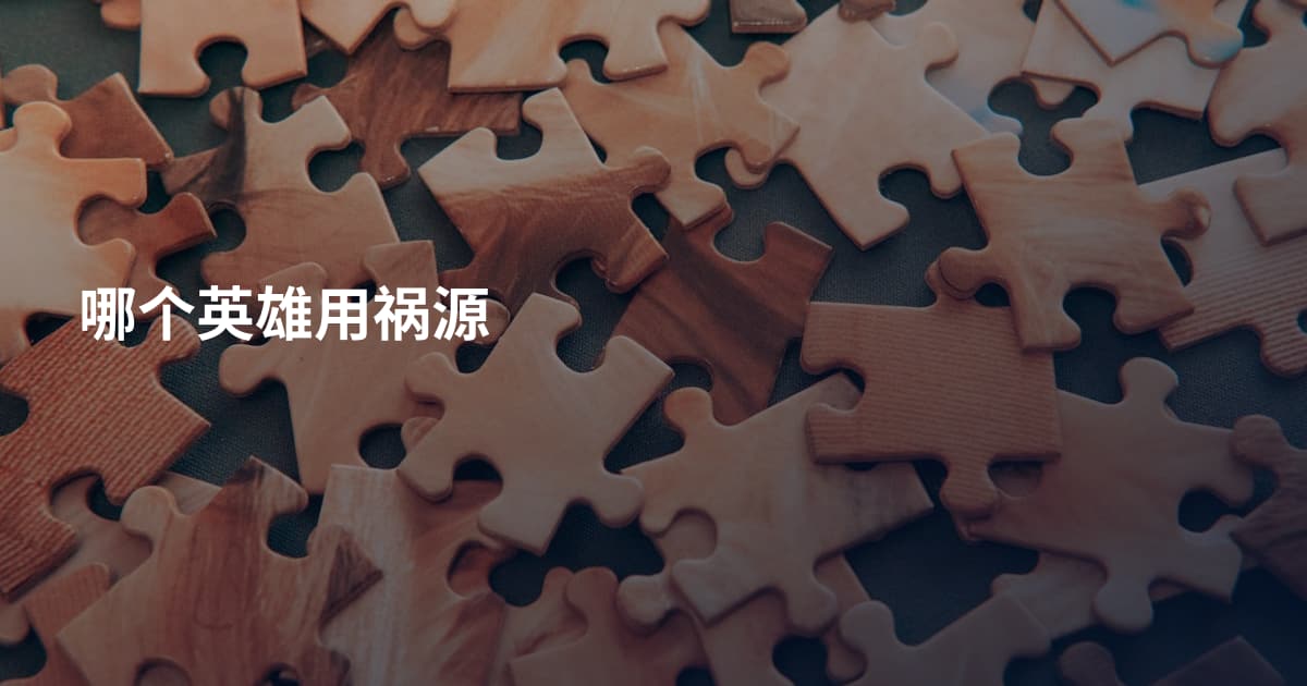 哪个英雄用祸源