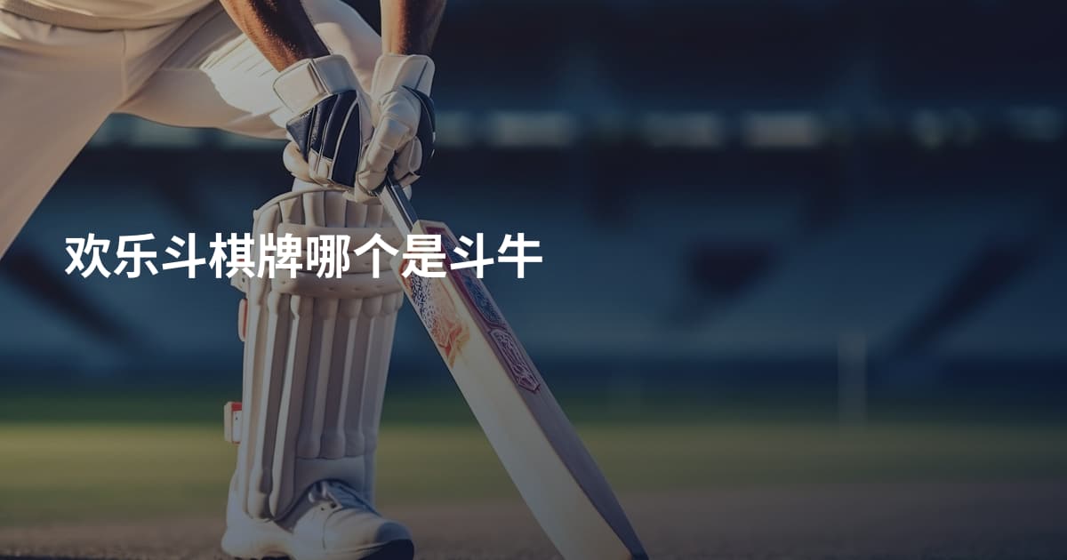 欢乐斗棋牌哪个是斗牛