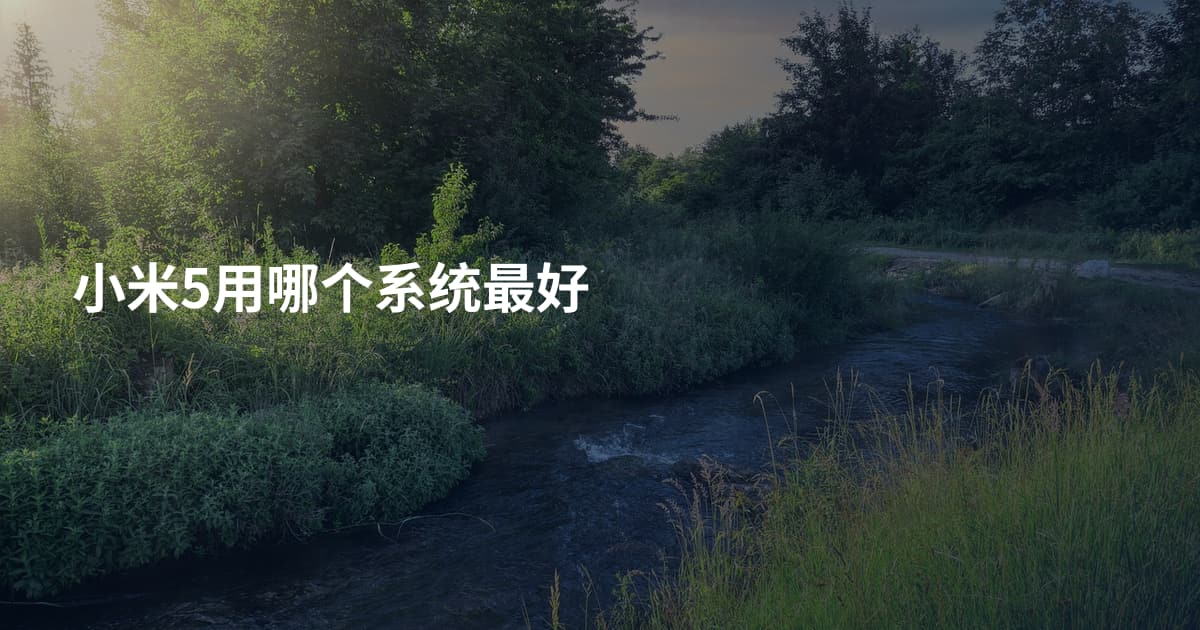 小米5用哪个系统最好