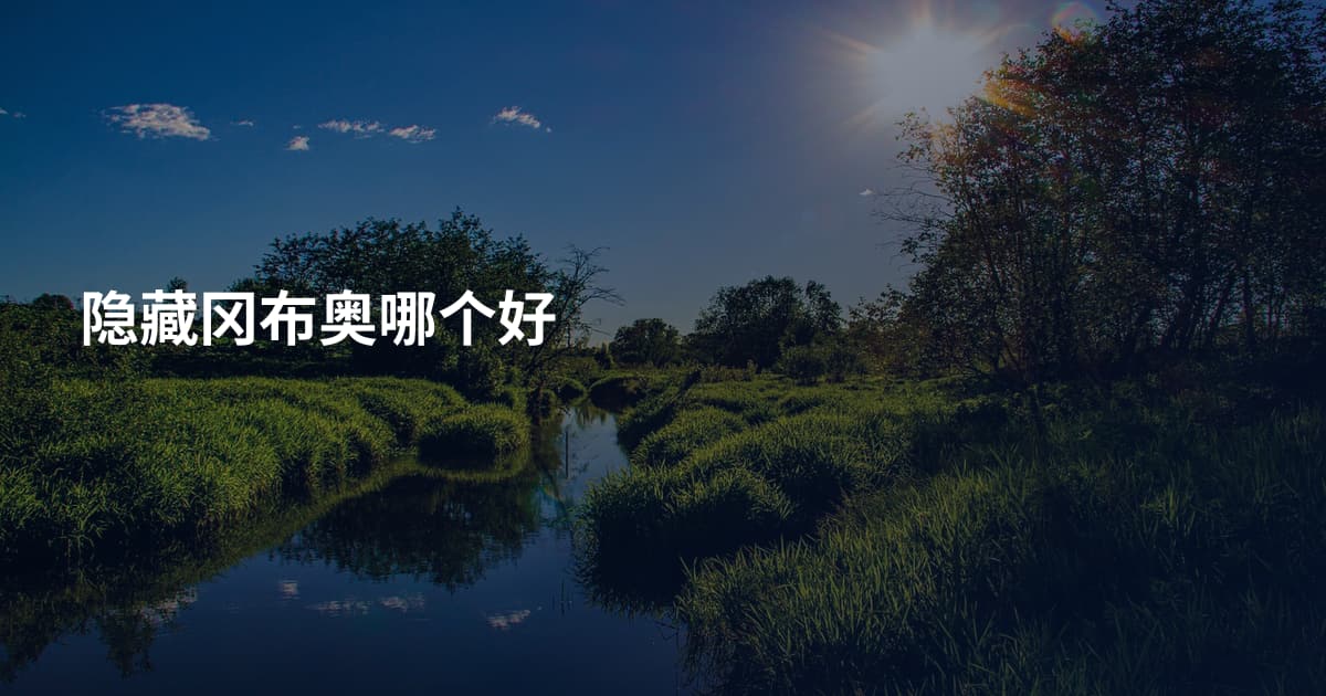隐藏冈布奥哪个好