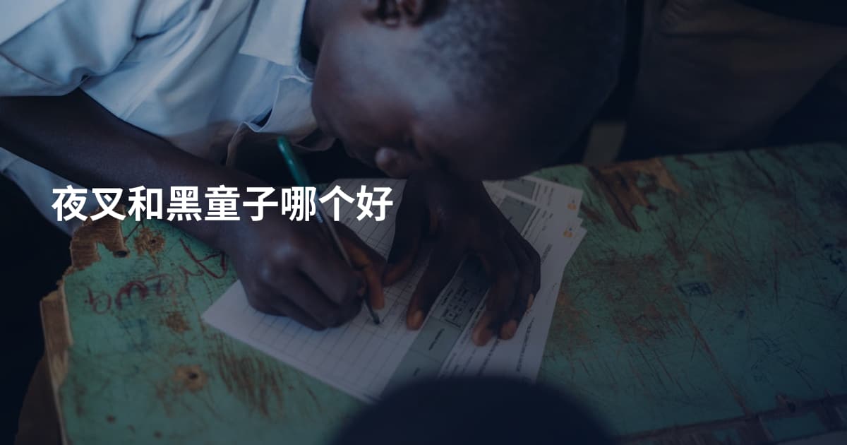 夜叉和黑童子哪个好