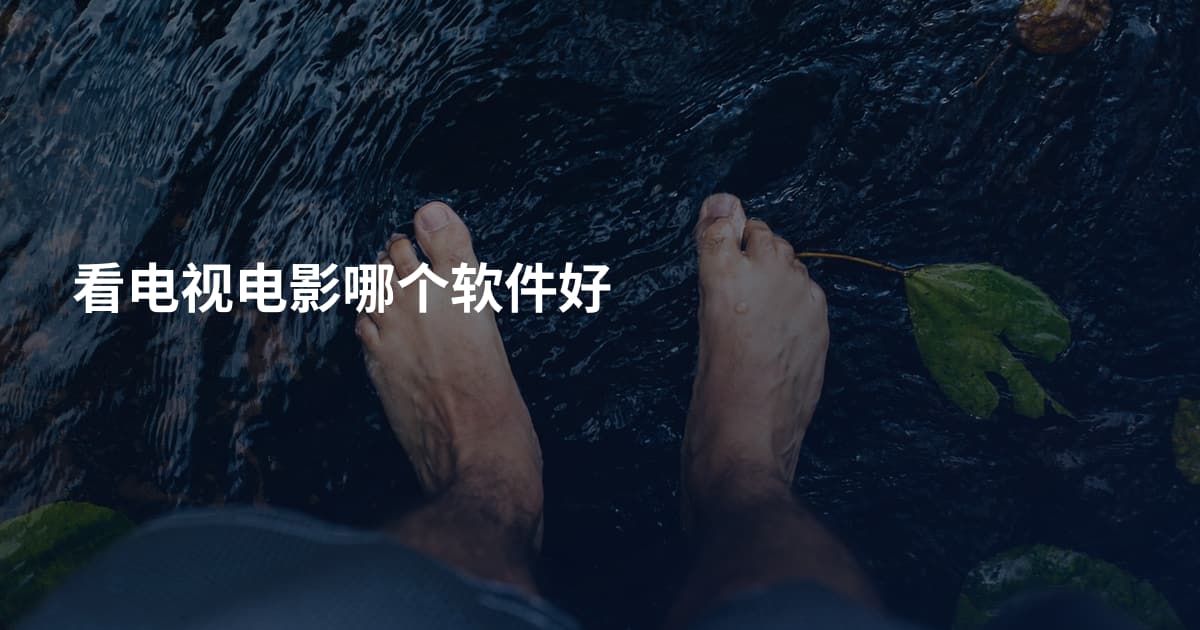 看电视电影哪个软件好