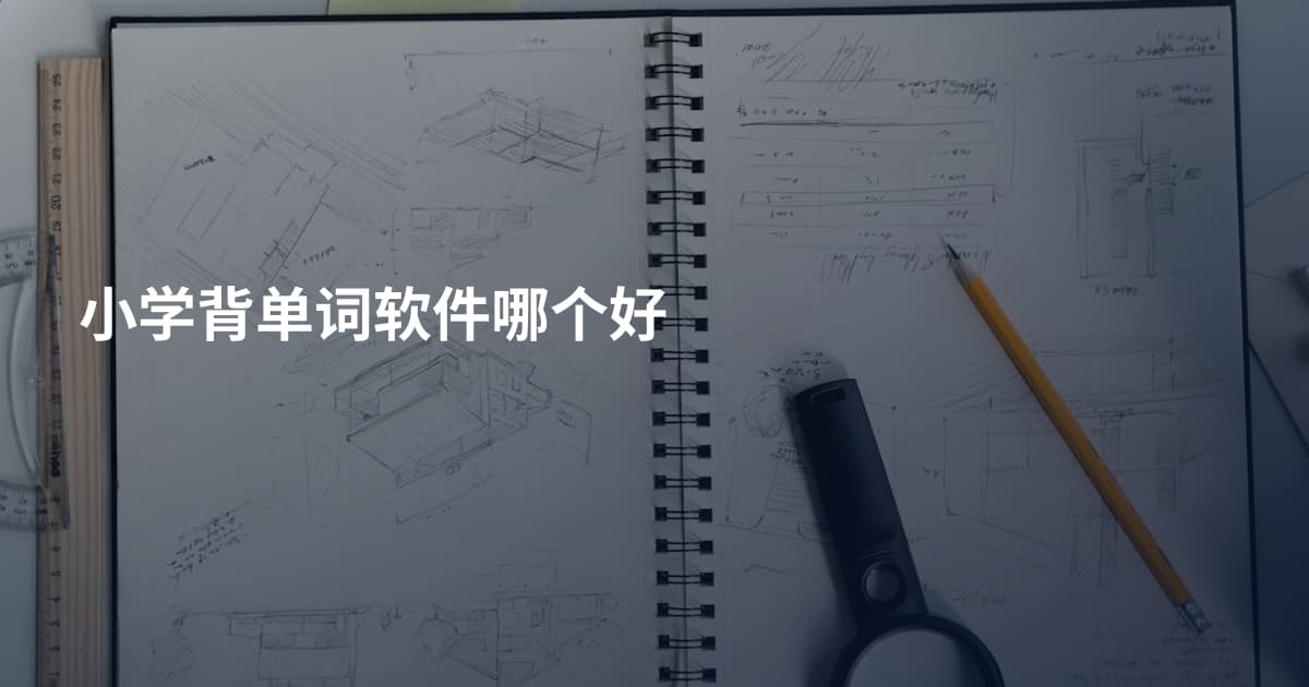 小学背单词软件哪个好