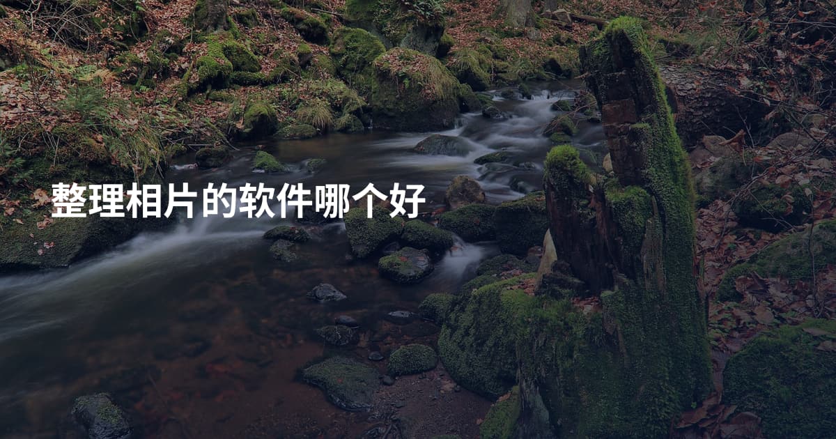 整理相片的软件哪个好