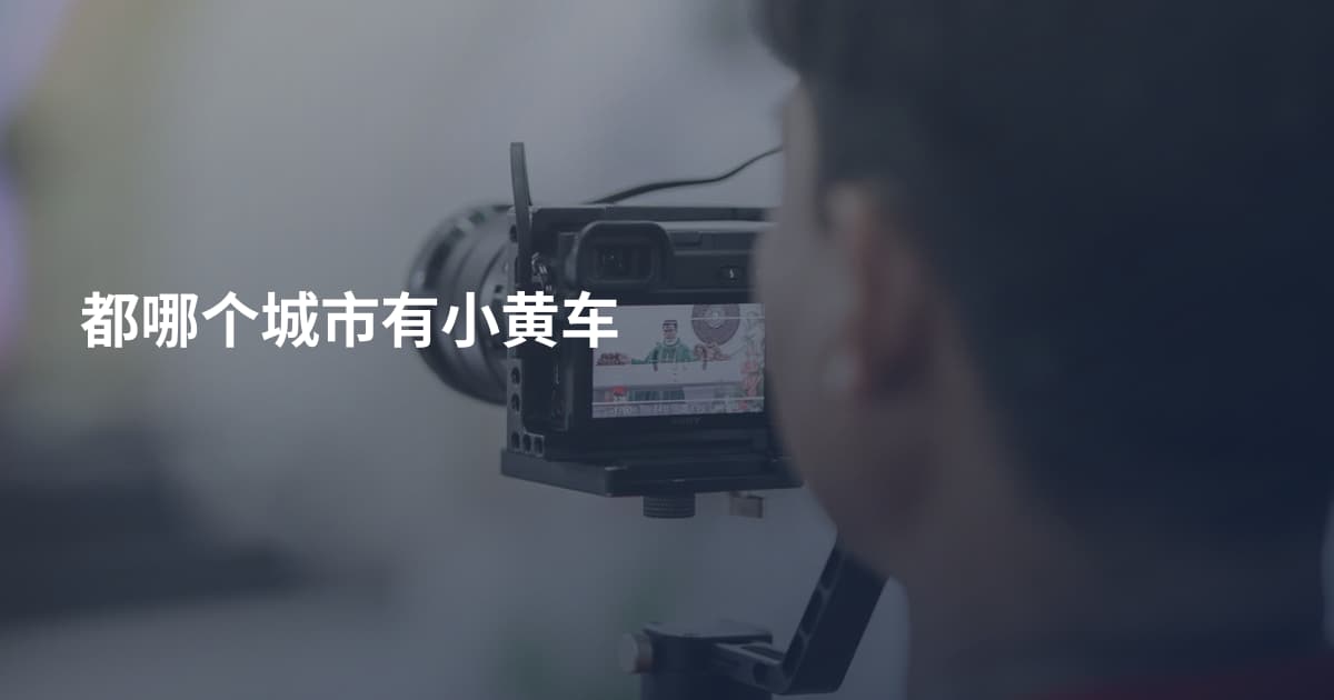 都哪个城市有小黄车