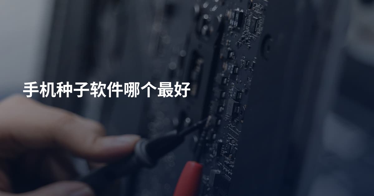 手机种子软件哪个最好