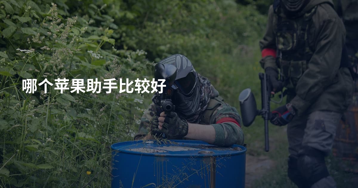 哪个苹果助手比较好