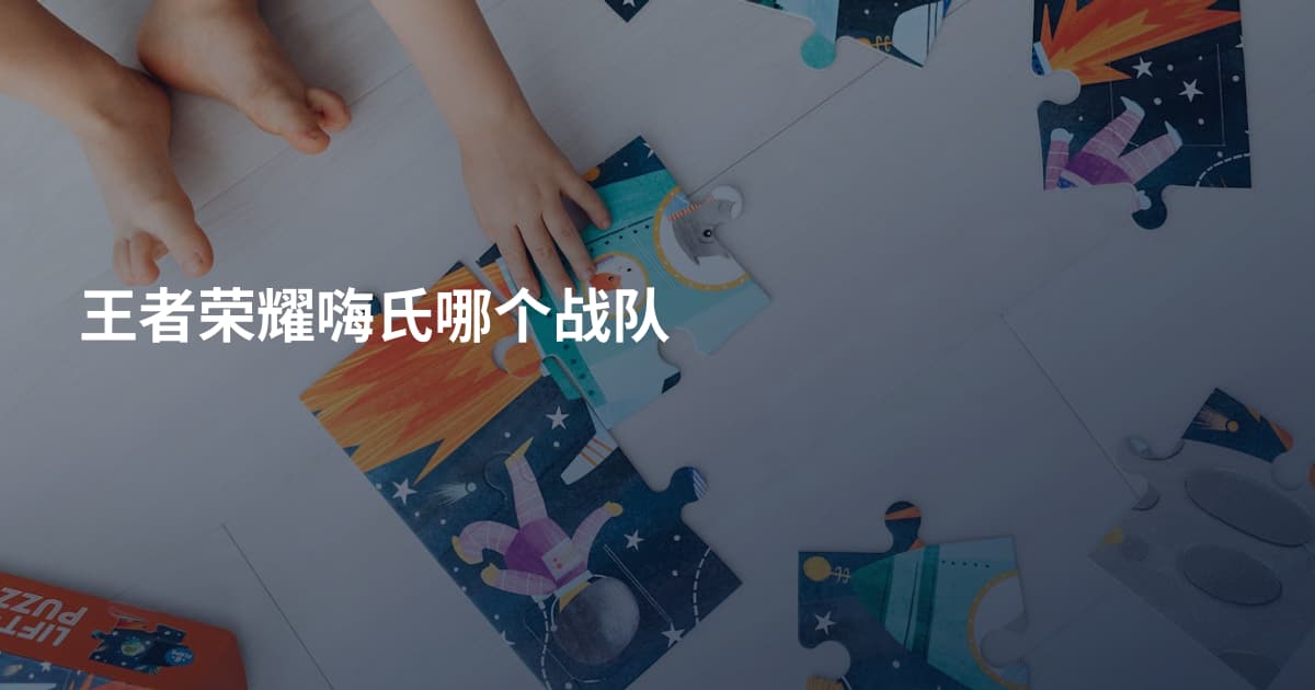 王者荣耀嗨氏哪个战队