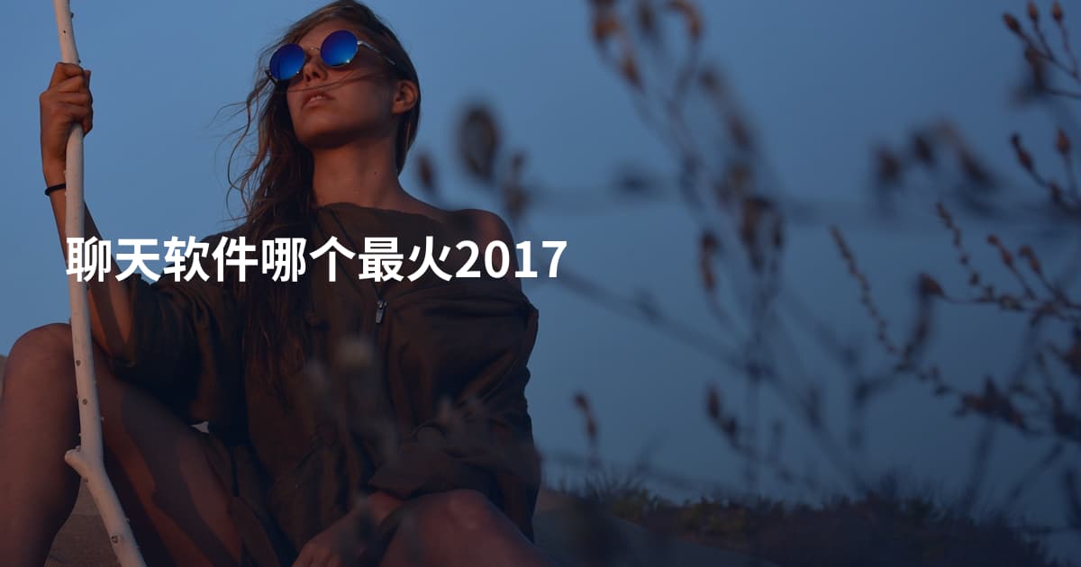 聊天软件哪个最火2017