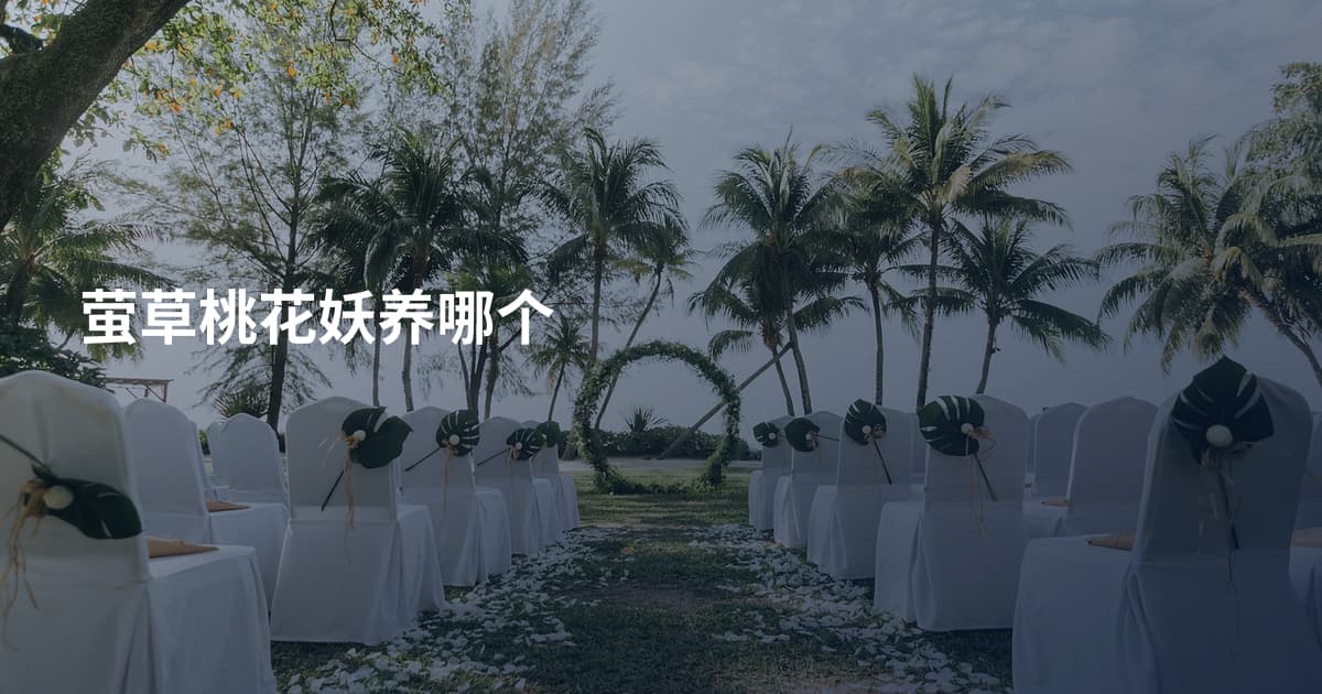 萤草桃花妖养哪个