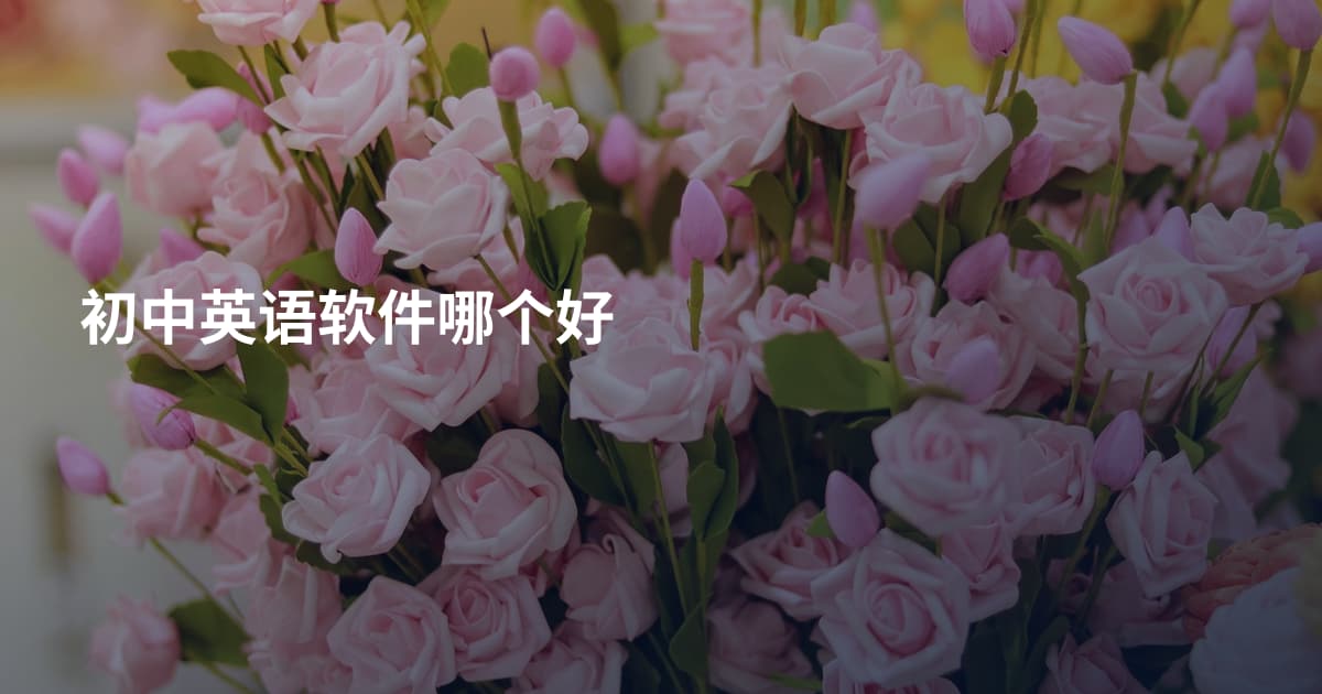 初中英语软件哪个好