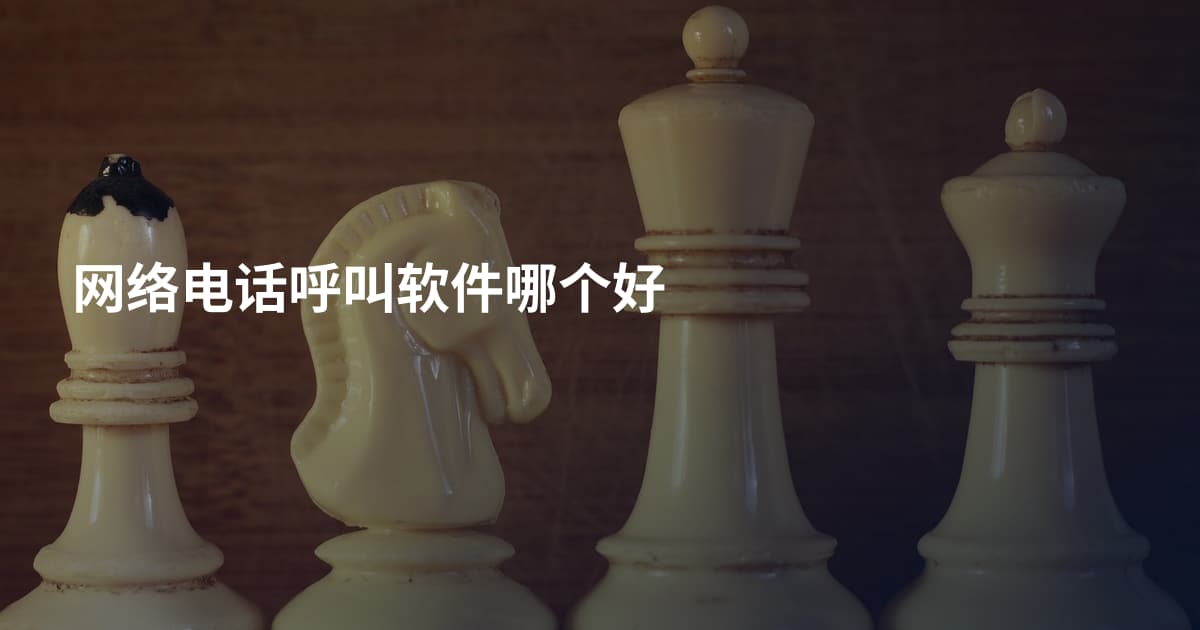 网络电话呼叫软件哪个好