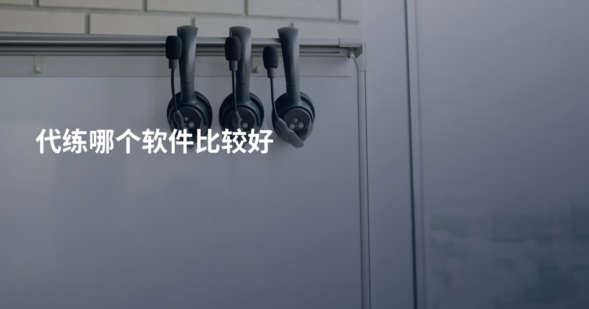 代练哪个软件比较好