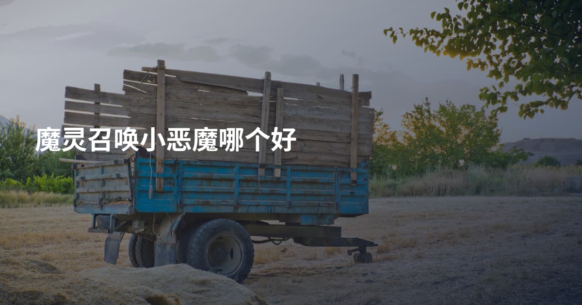 魔灵召唤小恶魔哪个好