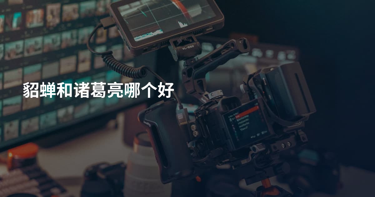 貂蝉和诸葛亮哪个好
