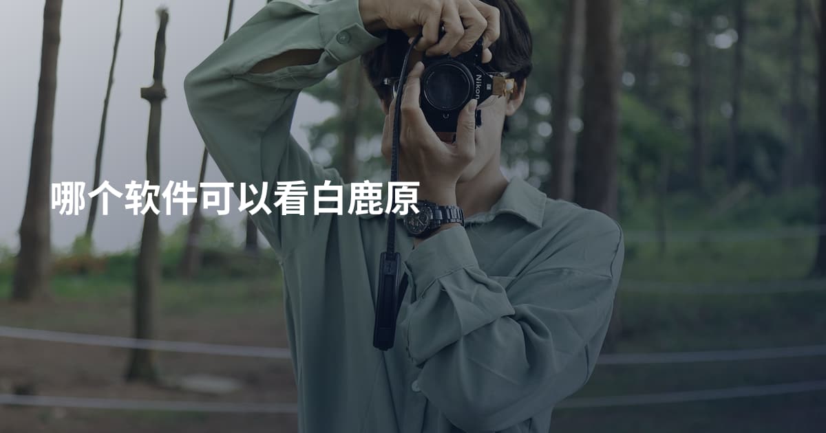 哪个软件可以看白鹿原
