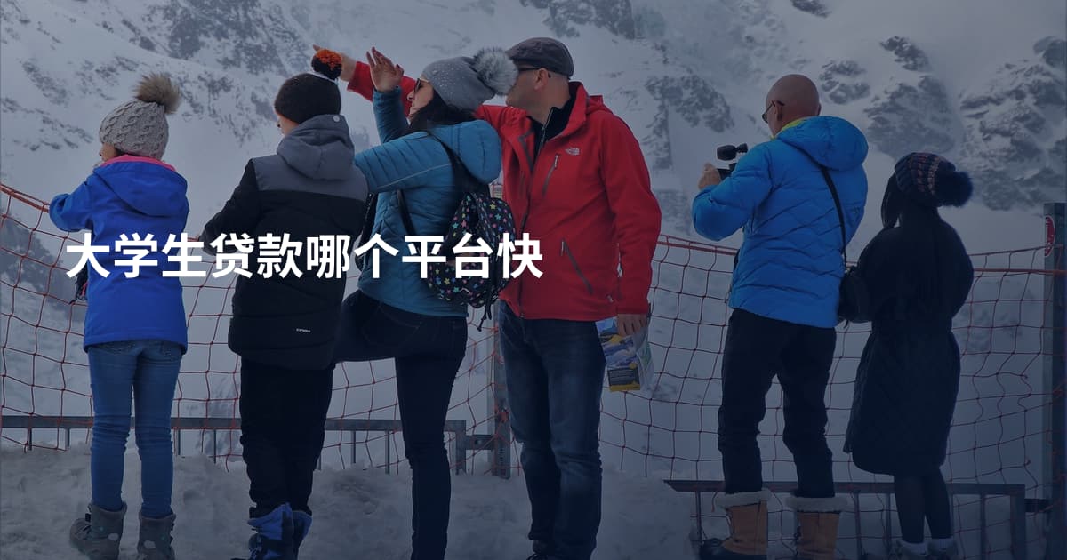 大学生贷款哪个平台快