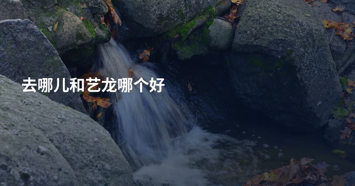 去哪儿和艺龙哪个好
