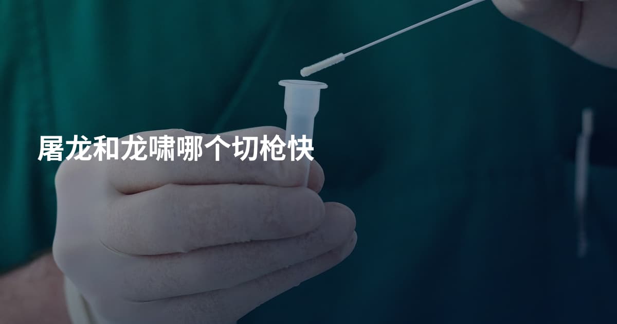 屠龙和龙啸哪个切枪快