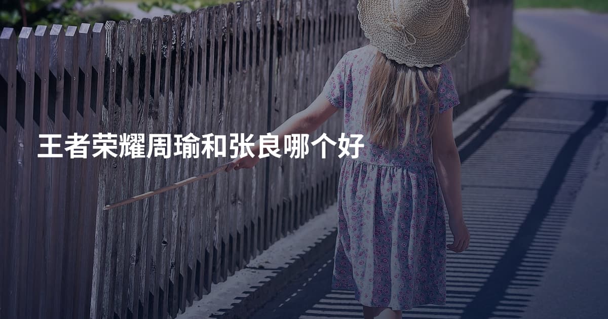 王者荣耀周瑜和张良哪个好
