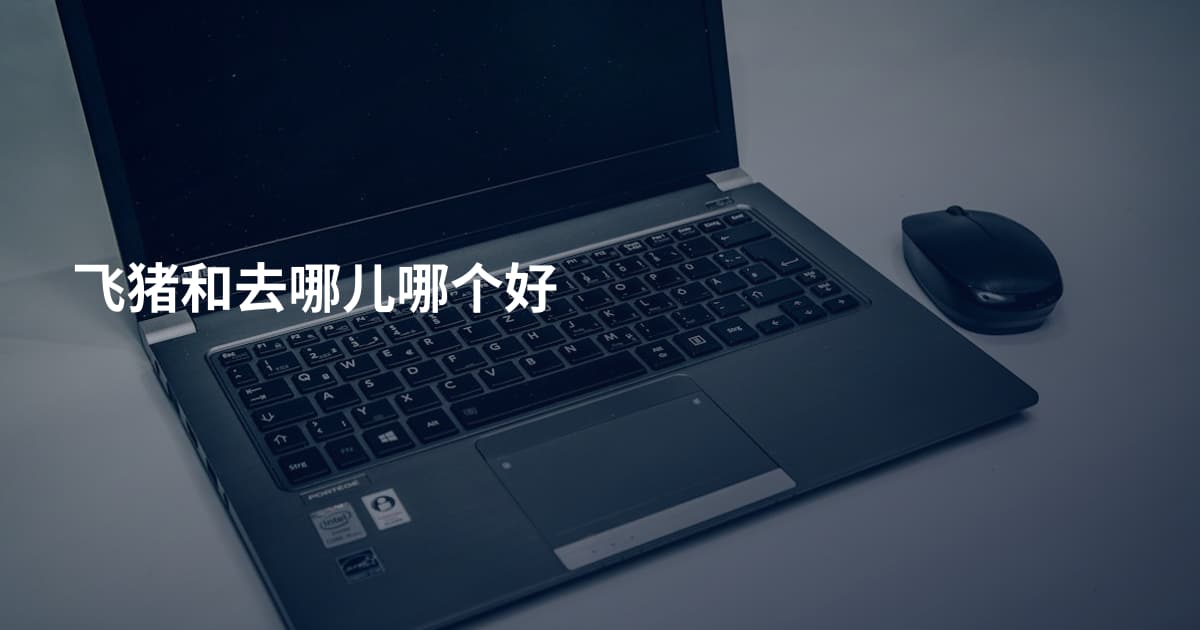 飞猪和去哪儿哪个好
