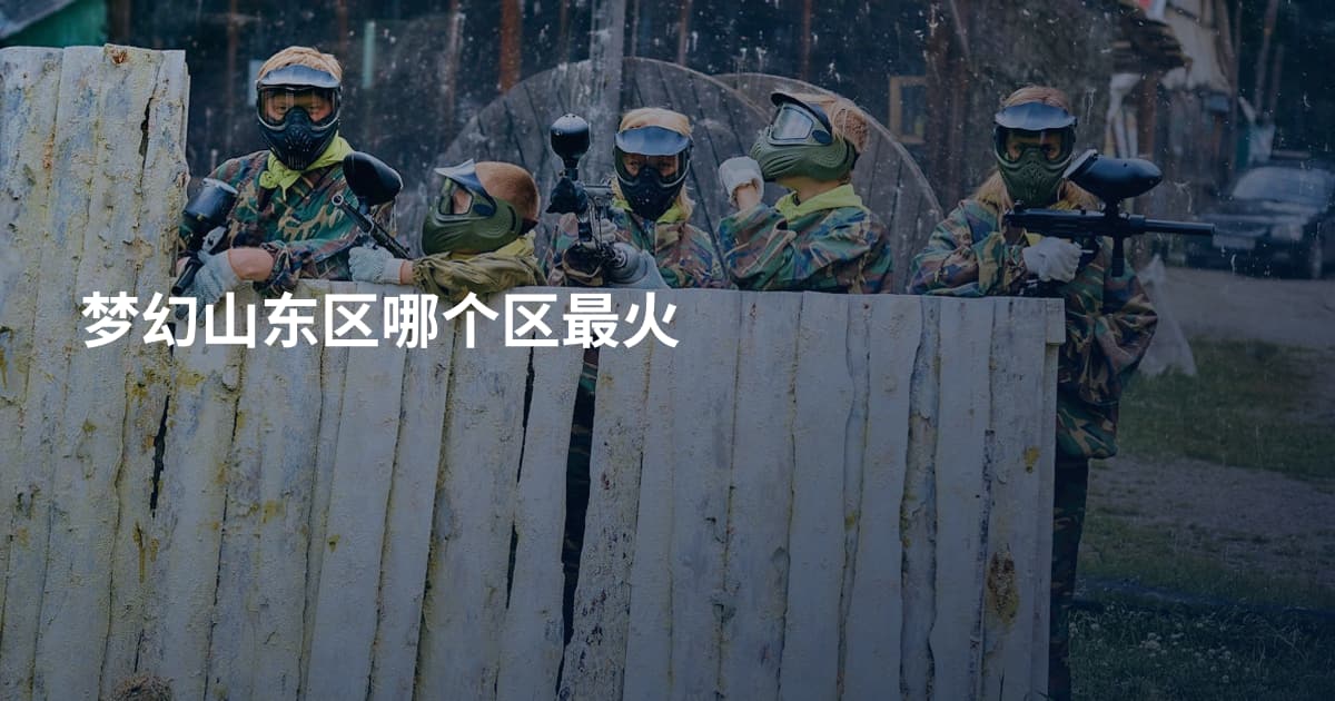 梦幻山东区哪个区最火