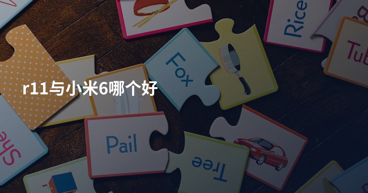 r11与小米6哪个好