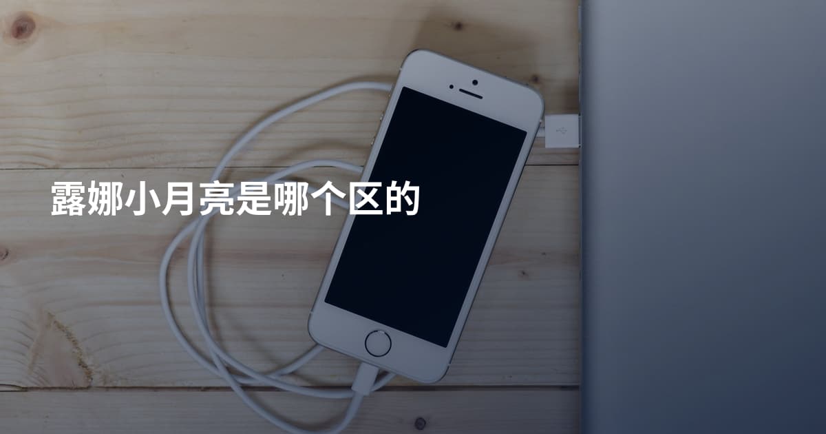 露娜小月亮是哪个区的