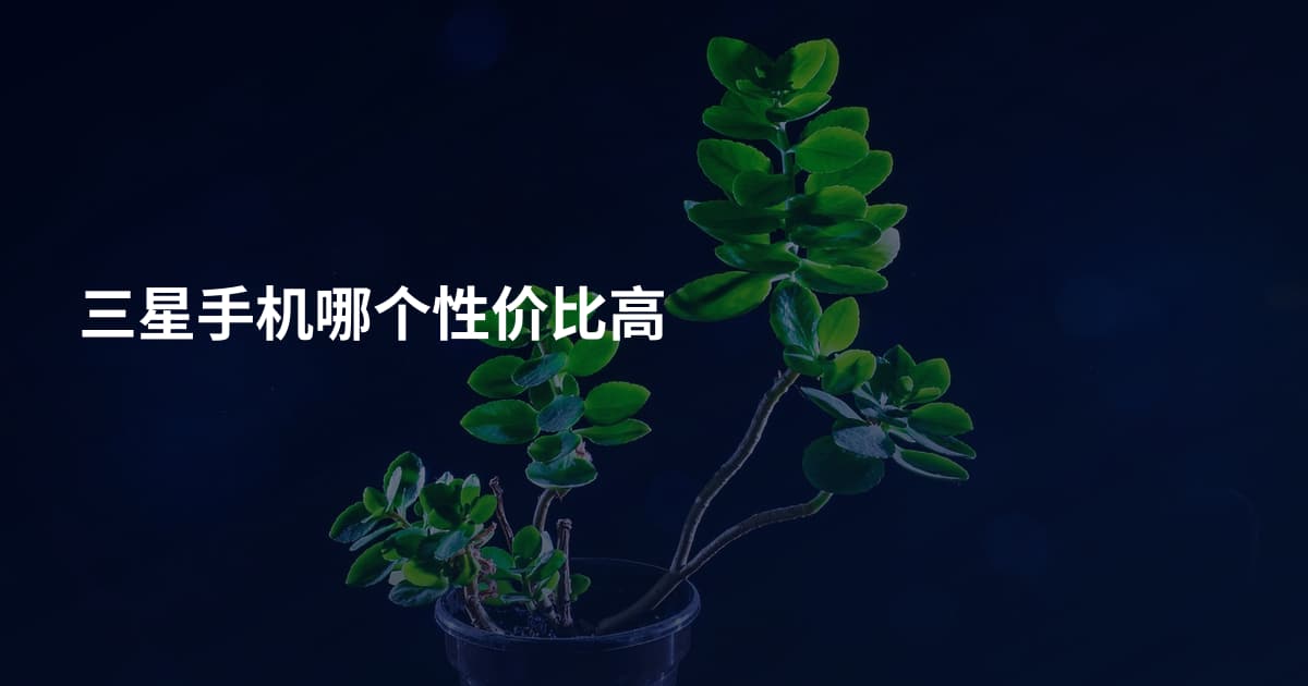 三星手机哪个性价比高