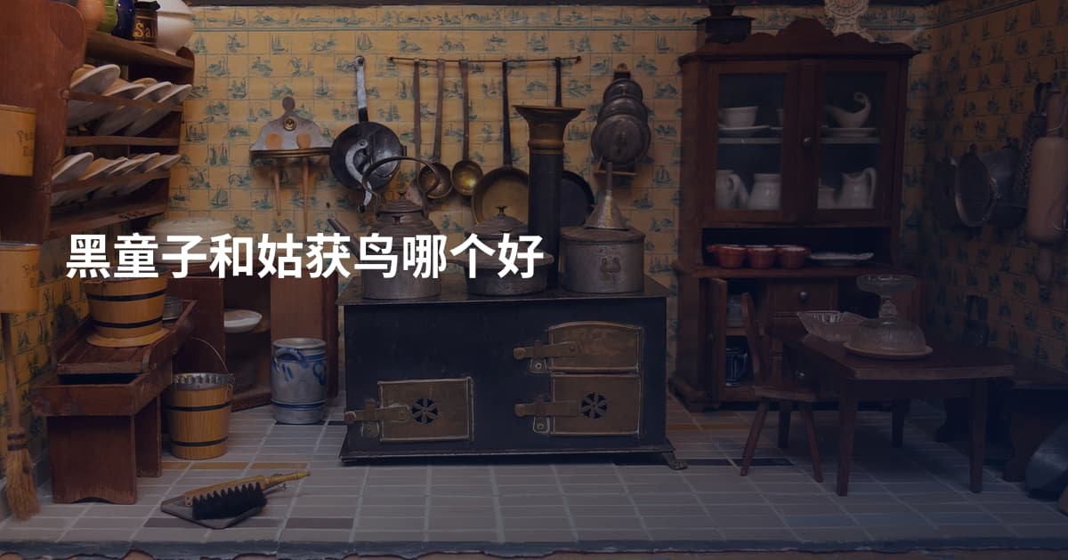 黑童子和姑获鸟哪个好